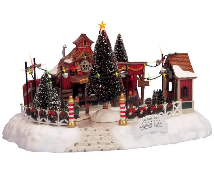 lemax-animated-tree-lot-d-cor-anim-miniature-march-aux-sapins image 1