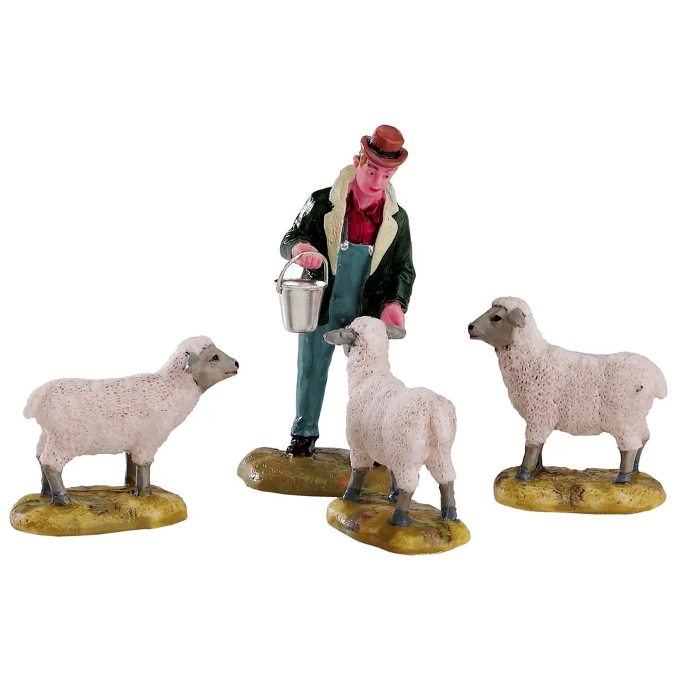 lemax-the-good-shepherd-set-de-4-figurines-miniatures-vail-village image 1