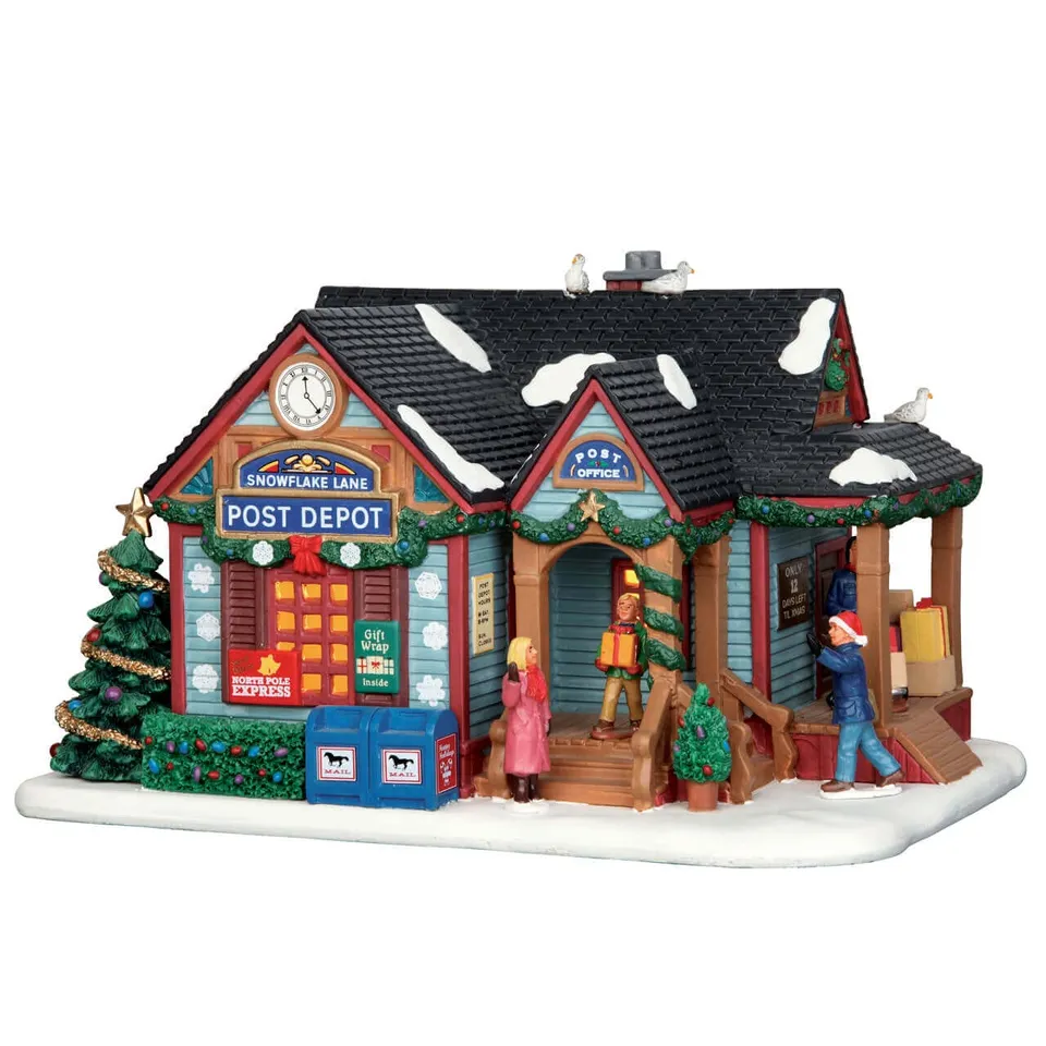 lemax-snowflake-lane-post-depot-maison-poste-no-l image 1
