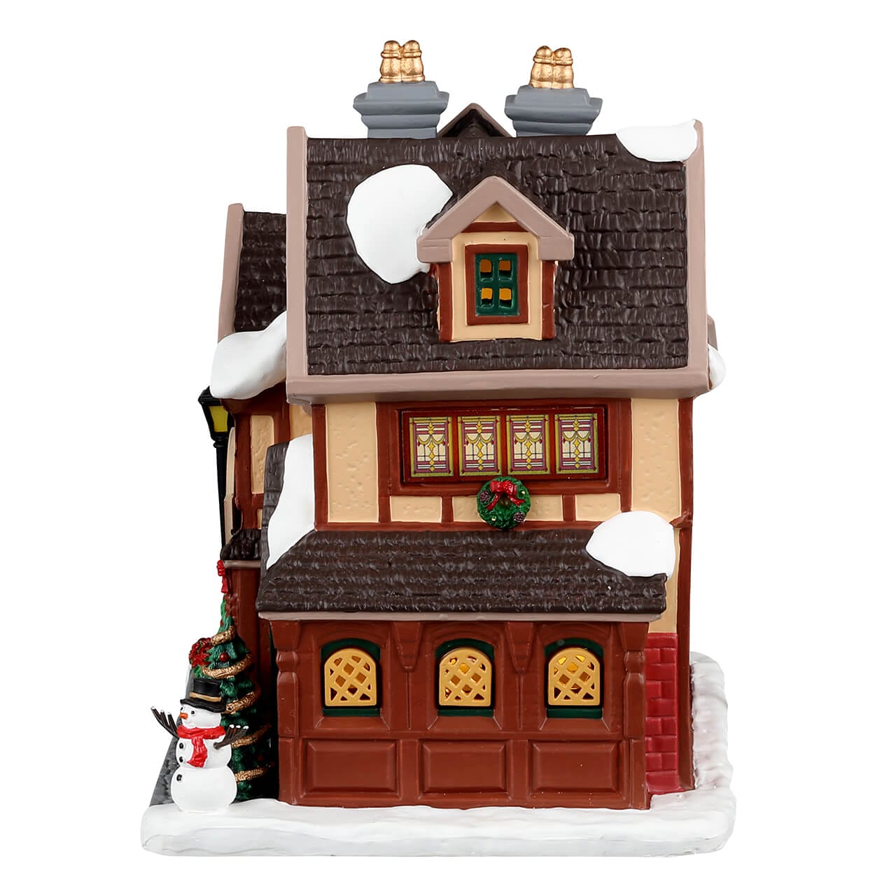 lemax-the-3-crowns-inn-auberge-miniature-lumineuse-caddington image 3