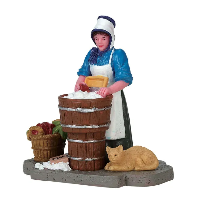 lemax-washerwoman-figurine-miniature-village-caddington image 1