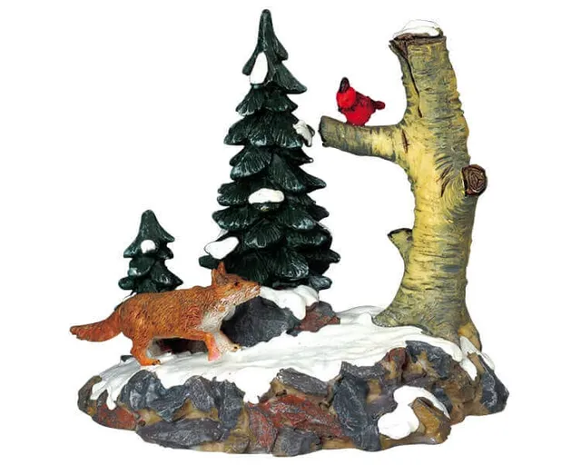 lemax-stealthy-fox-figurine-renard-miniature image 1