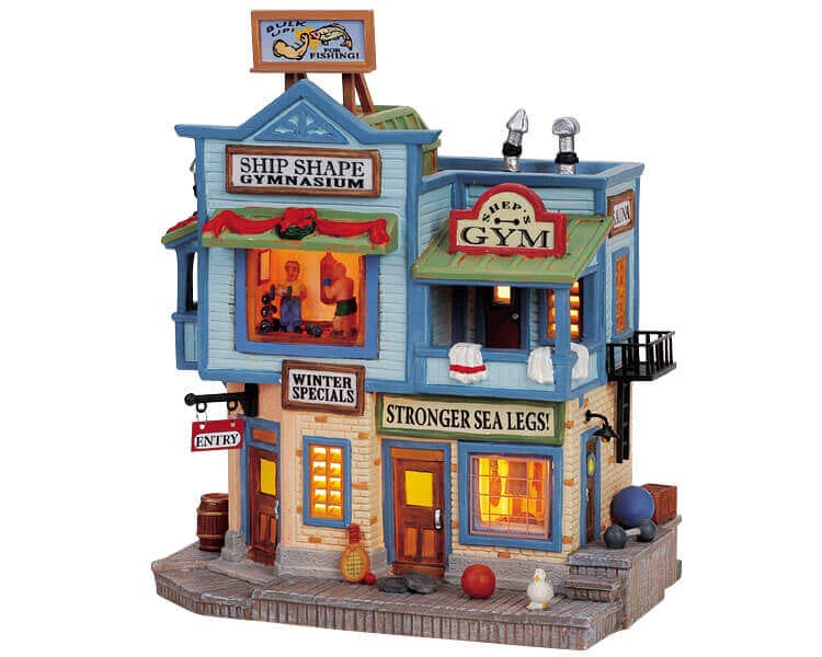 lemax-shep-s-ship-shape-gym-b-timent-miniature-de-collection image 1