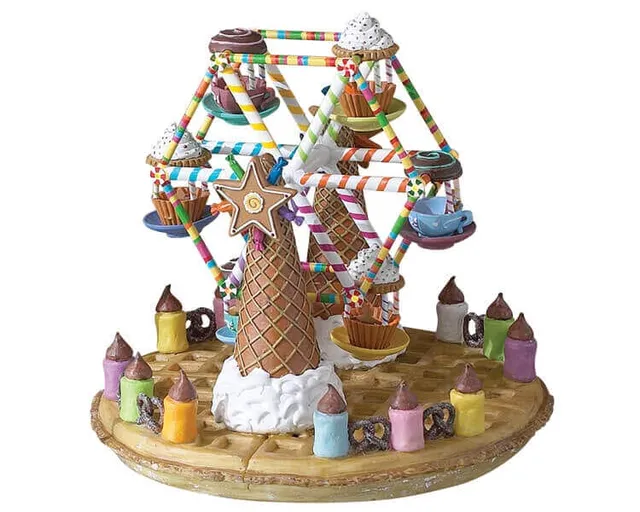 lemax-yummy-yummy-ferris-wheel-grande-roue-miniature-sugar-n-spice image 1
