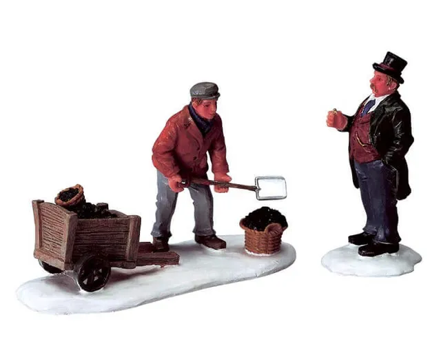 lemax-coal-man-figurine-miniature-marchand-de-charbon image 1