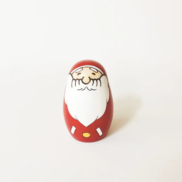 usaburo-kokeshi-santa-new-designed-figurine-kokeshi-yura-koro-9-cm-rouge image 1