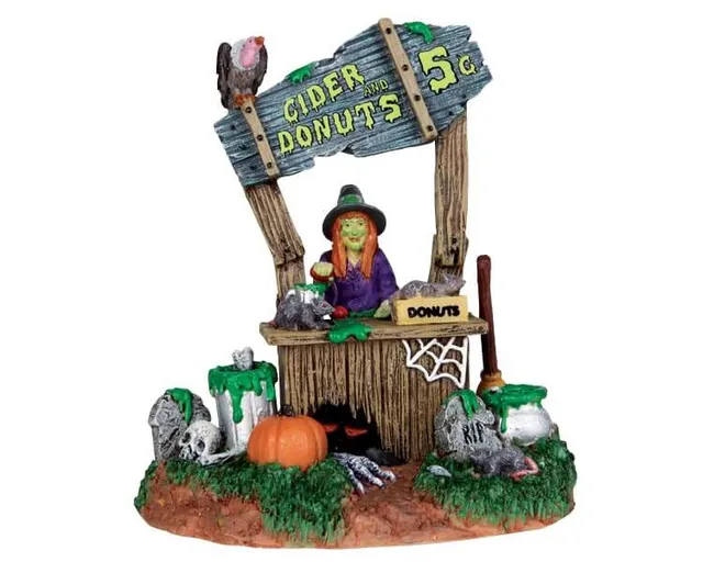 lemax-creepy-cider-stand-stand-miniature-halloween-spooky-town image 1