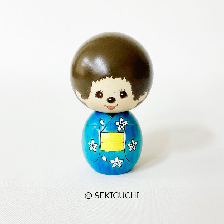 usaburo-kokeshi-monchhichi-monchhichi-kun-kimono-poup-e-kokeshi-9-2-cm image 1
