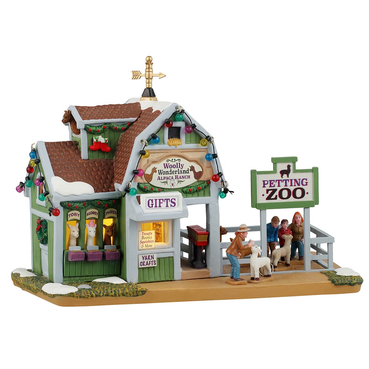 lemax-woolly-wonderland-alpaca-ranch-b-timent-miniature-harvest-crossing image 4