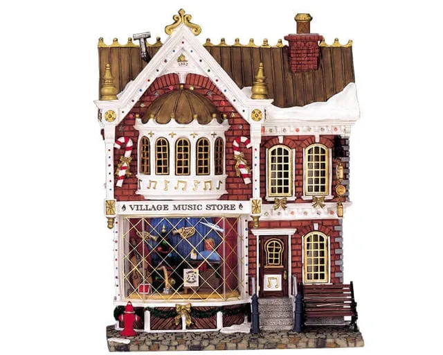 lemax-village-music-store-boutique-de-musique-miniature image 1