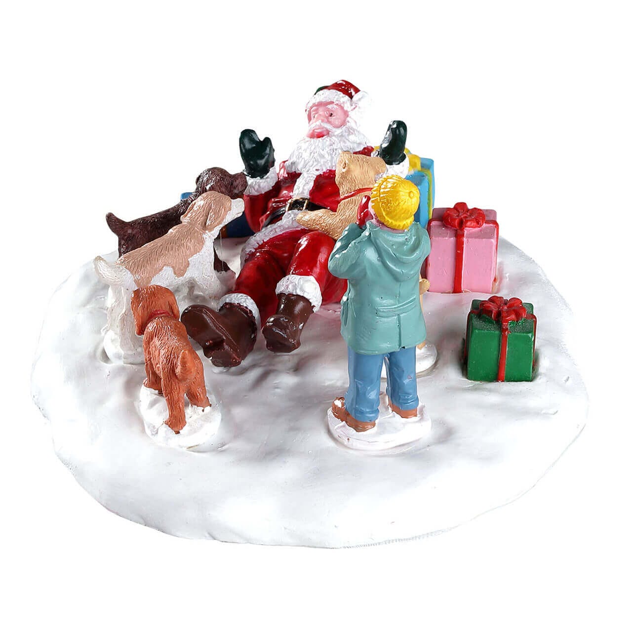lemax-puppies-love-santa-figurine-chiots-et-p-re-no-l-miniature image 3