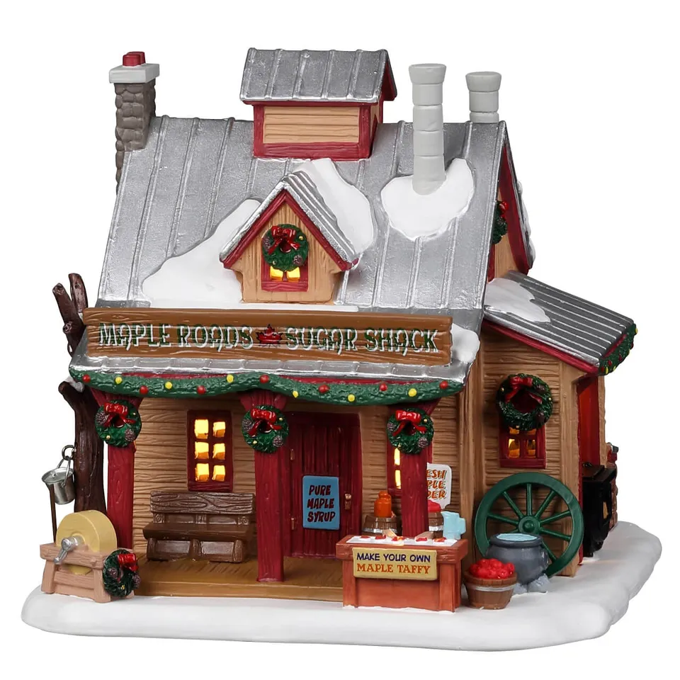lemax-maple-roads-sugar-shack-cabane-sucre-miniature-vail-village image 1