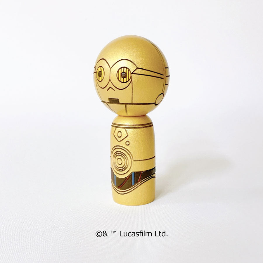 usaburo-kokeshi-star-wars-c-3po-poup-e-kokeshi-artisanale image 2