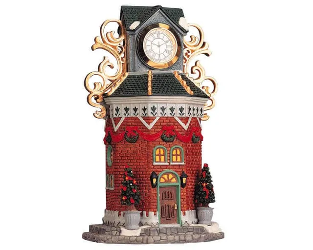 lemax-town-clock-tower-w-working-clock-tour-horloge-fonctionnelle image 1