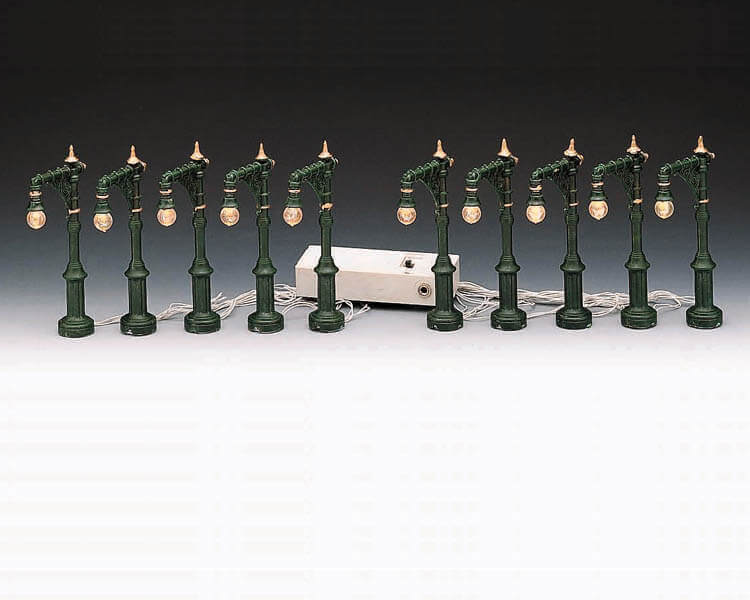 lemax-4-victorian-street-lamp-lot-de-4-lampadaires-miniatures-2 image 1
