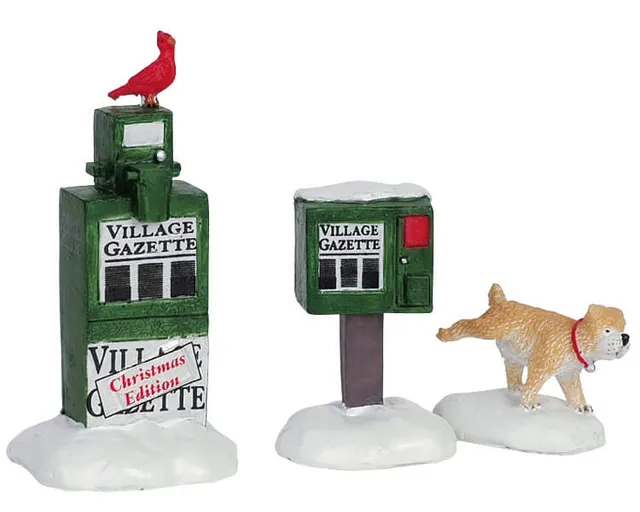 lemax-newspaper-box-bo-te-journaux-miniature-pour-village image 1