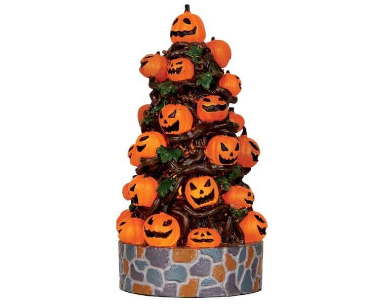 lemax-lighted-pumpkin-tree-arbre-citrouilles-lumineux-spooky-town image 1