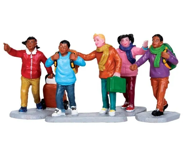 lemax-school-s-out-figurine-miniature-sortie-d-cole image 1