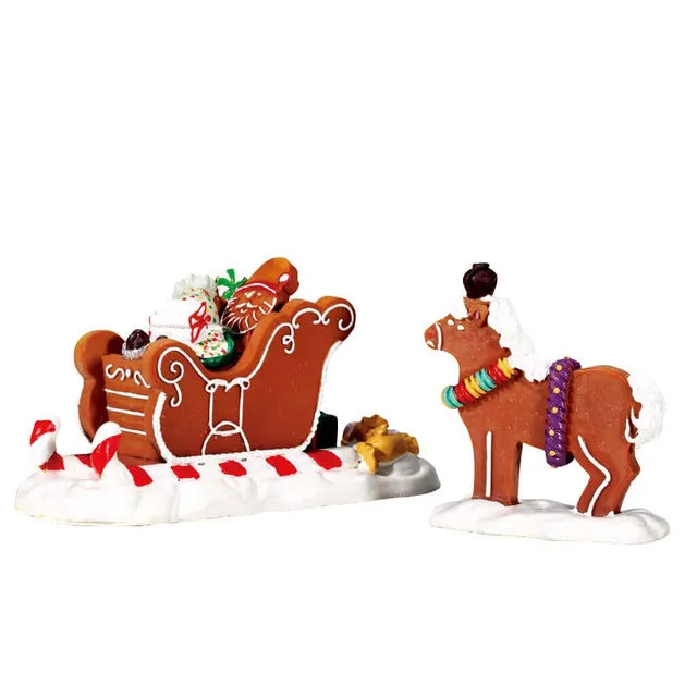 lemax-santa-s-sleighride-figurines-miniatures-village-de-no-l-set-de-2 image 1