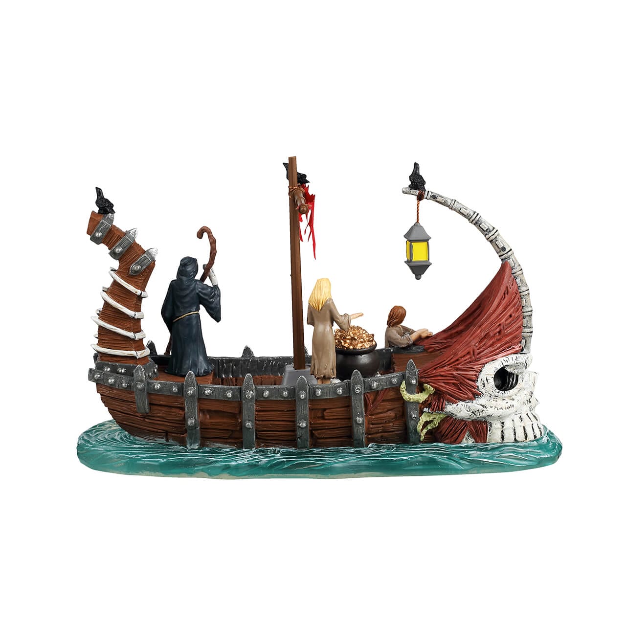 lemax-ferry-on-river-styx-d-cor-bateau-hant-spooky-town image 4