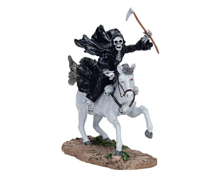 lemax-death-on-a-pale-horse-figurine-spooky-town-cavalier-squelette image 1