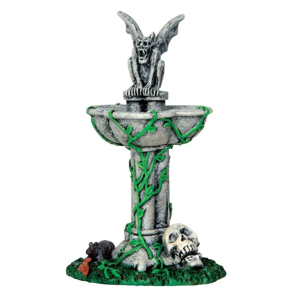 lemax-abandoned-fountain-fontaine-abandonn-e-spooky-town image 1