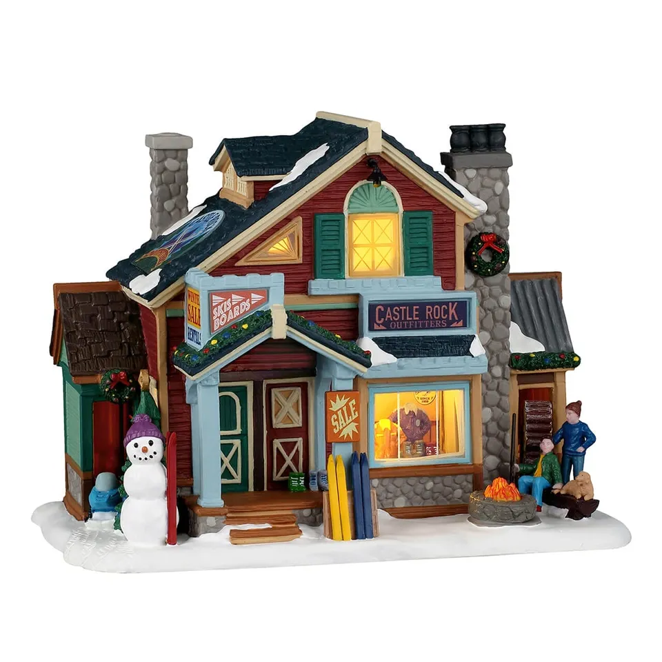 lemax-castle-rock-ski-outfitters-boutique-de-ski-miniature-vail-village image 1