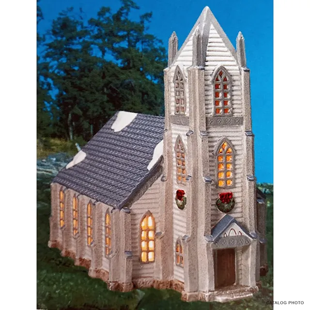 lemax-st-andrew-s-church-glise-lumineuse-village-de-no-l image 1