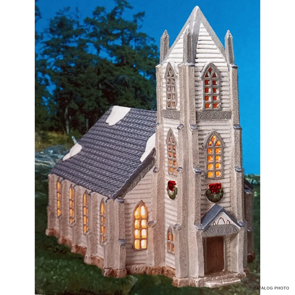 lemax-st-andrew-s-church-glise-lumineuse-village-de-no-l image 1
