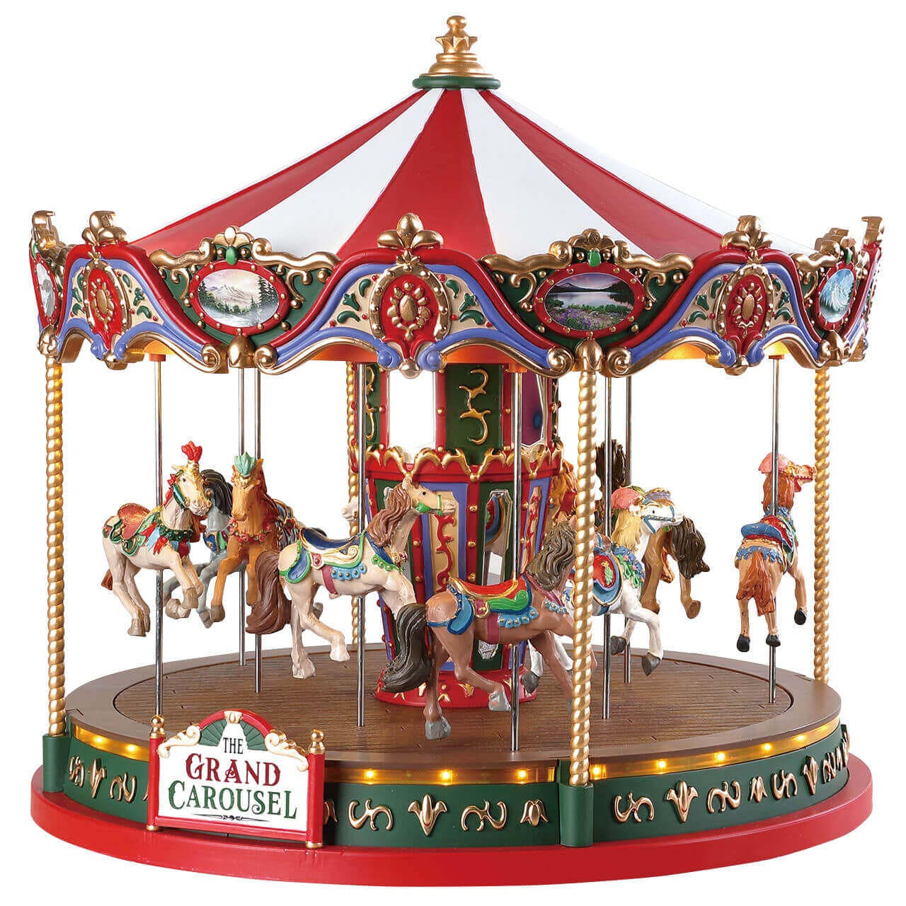 lemax-the-grand-carousel-man-ge-de-f-te-foraine-anim-musical image 1