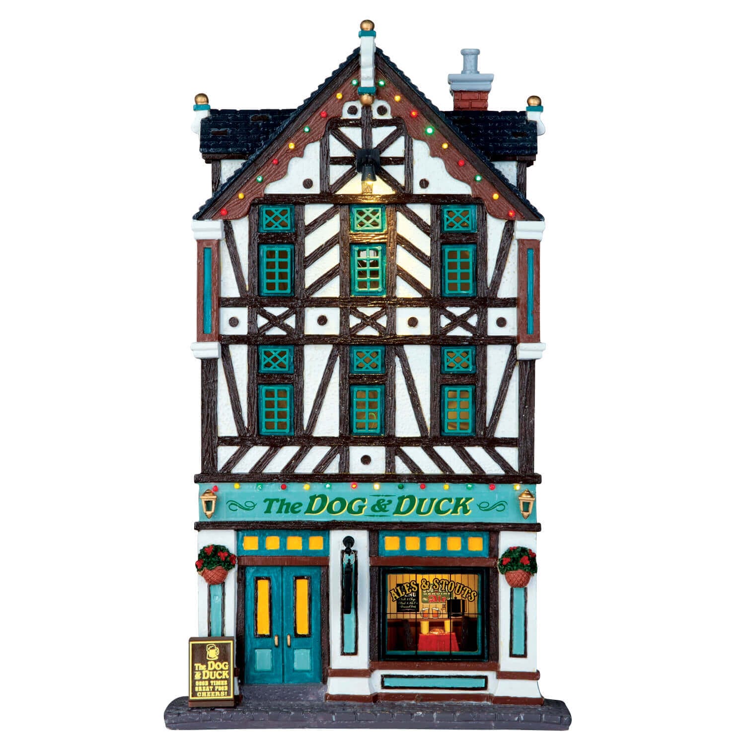 lemax-the-dog-duck-pub-b-timent-miniature-lumineux image 1