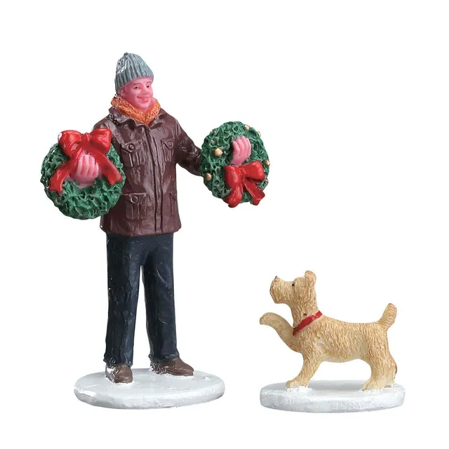 lemax-tree-lot-figure-set-of-2-lot-de-2-figurines-march-aux-sapins-vail-village image 1