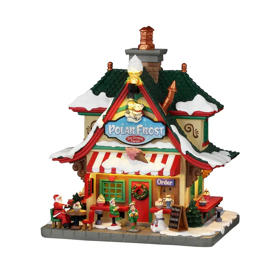 lemax-polar-frost-ice-cream-parlor-boutique-lumineuse-santa-s-wonderland image 1