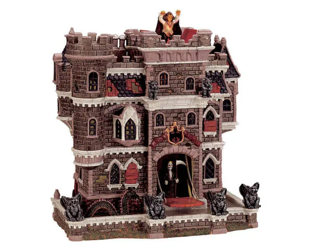 lemax-castle-on-spooky-hill-b-timent-miniature-spooky-town image 1