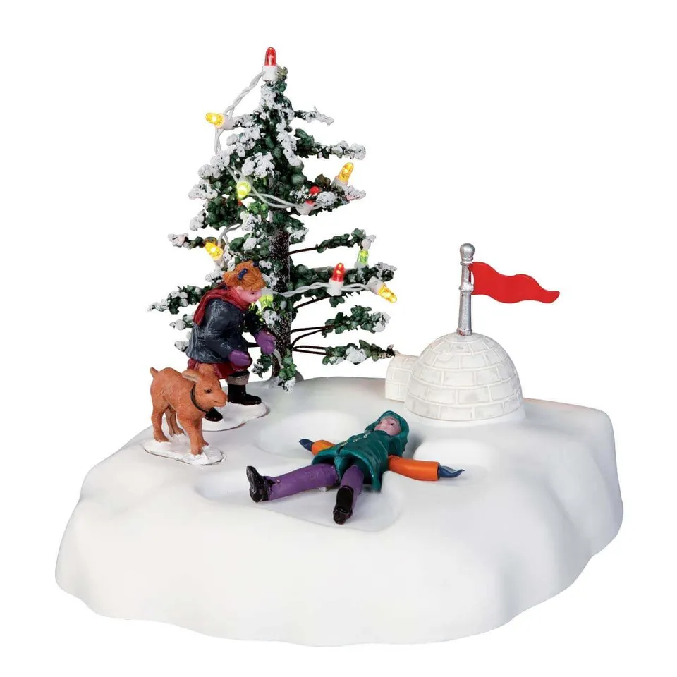 lemax-angel-s-wings-figurine-ange-des-neiges-anim-e-village-de-no-l image 1