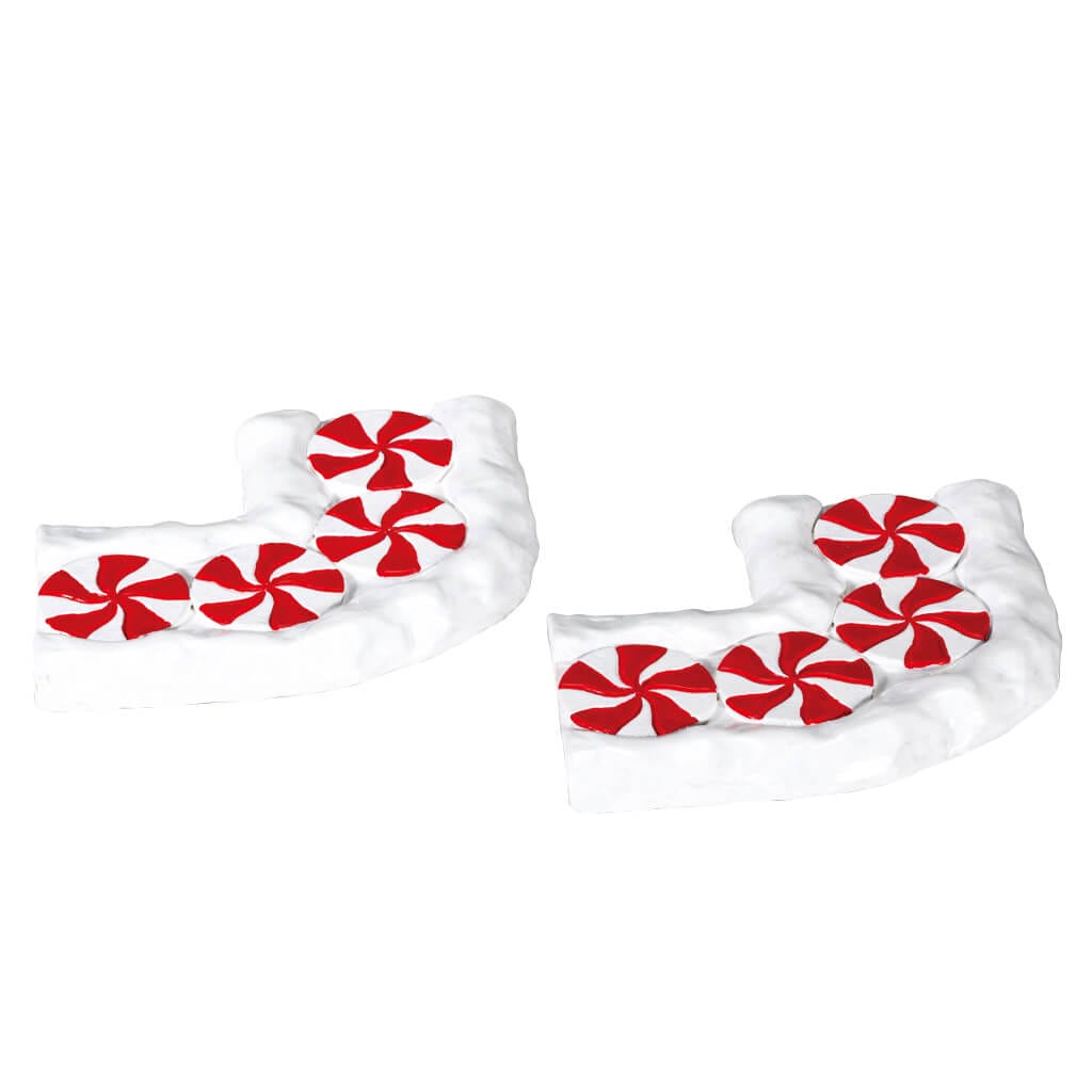 lemax-candy-cane-lane-curved-set-de-2-chemin-miniature image 2