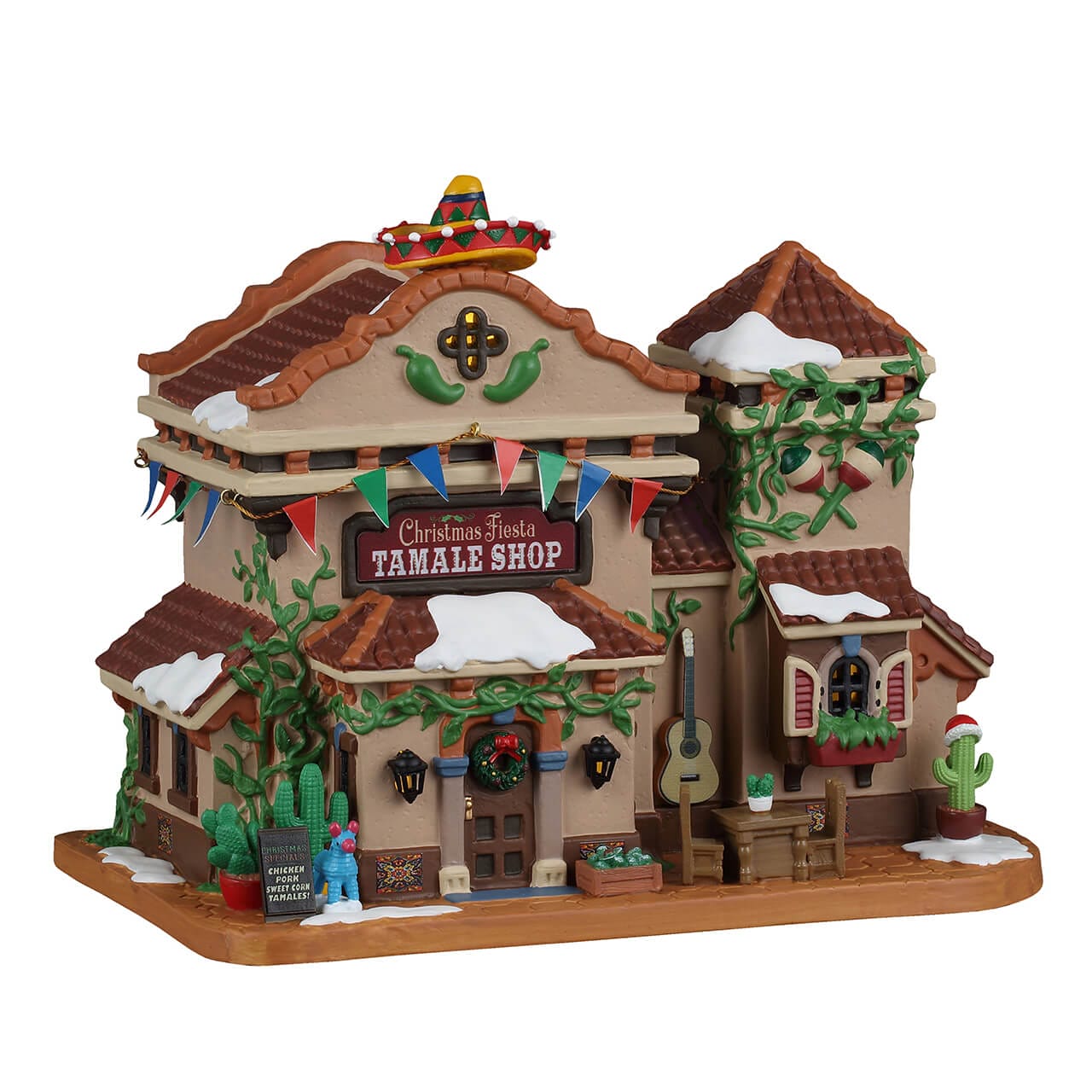lemax-christmas-fiesta-tamale-shop-boutique-caddington-lumineuse image 1