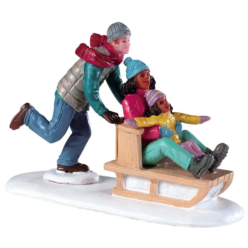 lemax-family-snow-day-figurine-famille-vail-village image 1