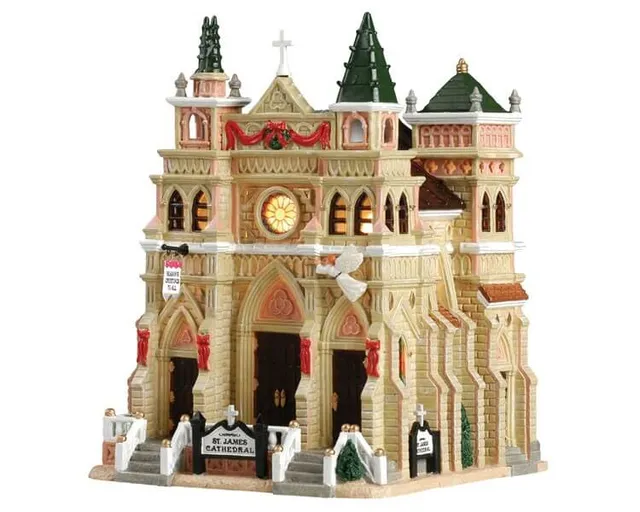 lemax-st-james-cathedral-glise-miniature-de-village image 1