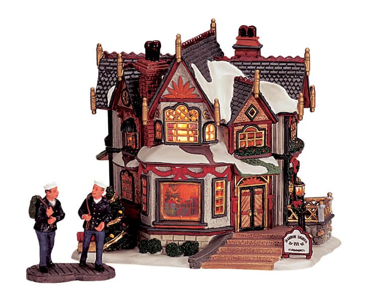 lemax-harbor-lights-inn-b-timent-de-village-miniature-lumineux image 1