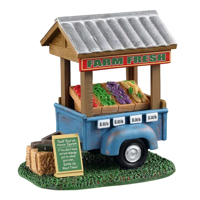 lemax-farm-fresh-vegetable-trailer-remorque-l-gumes-harvest-crossing image 1