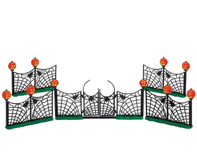 lemax-spiderweb-fence-cl-ture-toile-d-araign-e-spooky-town image 1