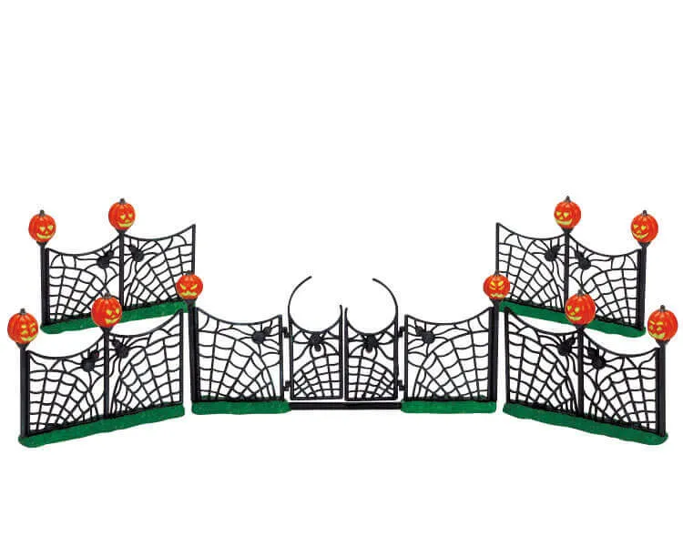 lemax-spiderweb-fence-cl-ture-toile-d-araign-e-spooky-town image 1