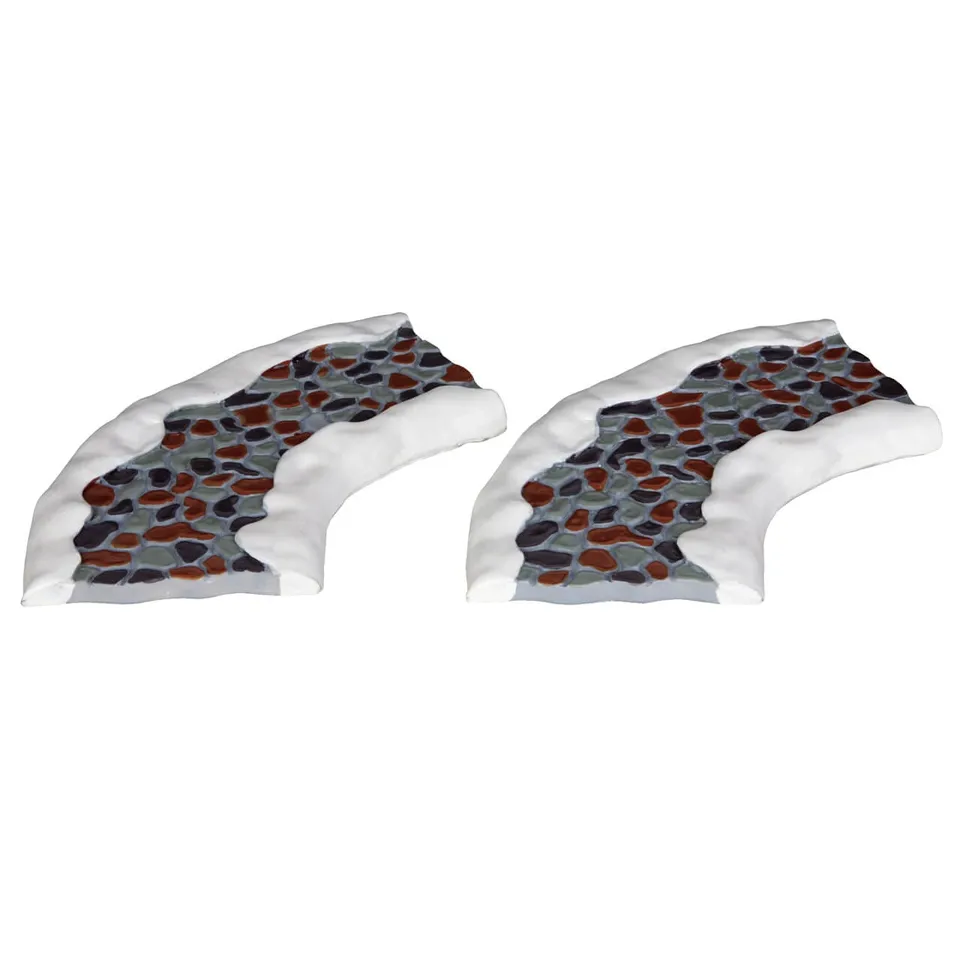 lemax-2-pc-stone-road-curved-route-pav-e-courbe-miniature image 1