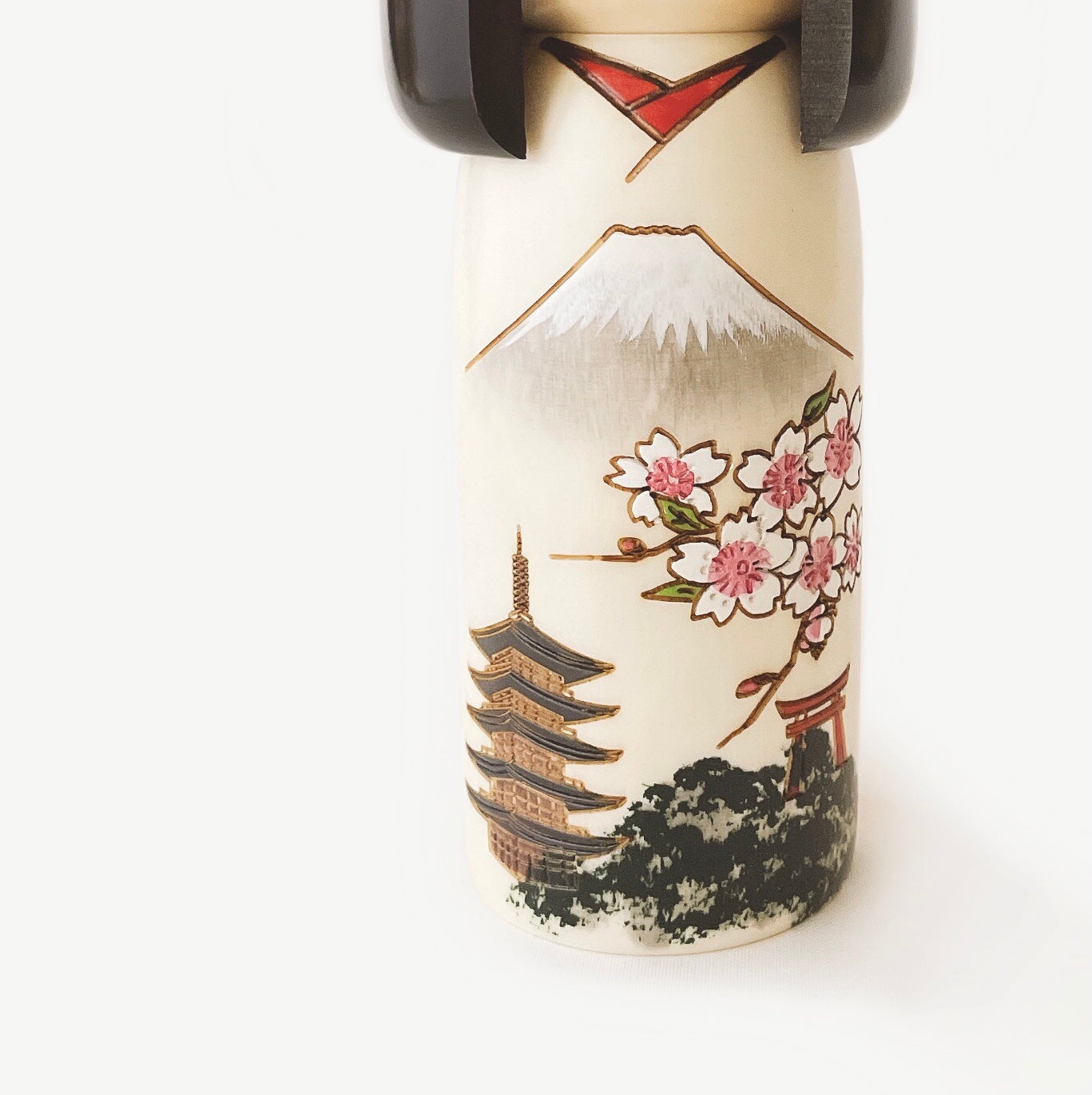 usaburo-kokeshi-mt-fuji-figurine-kokeshi-artisanale image 3