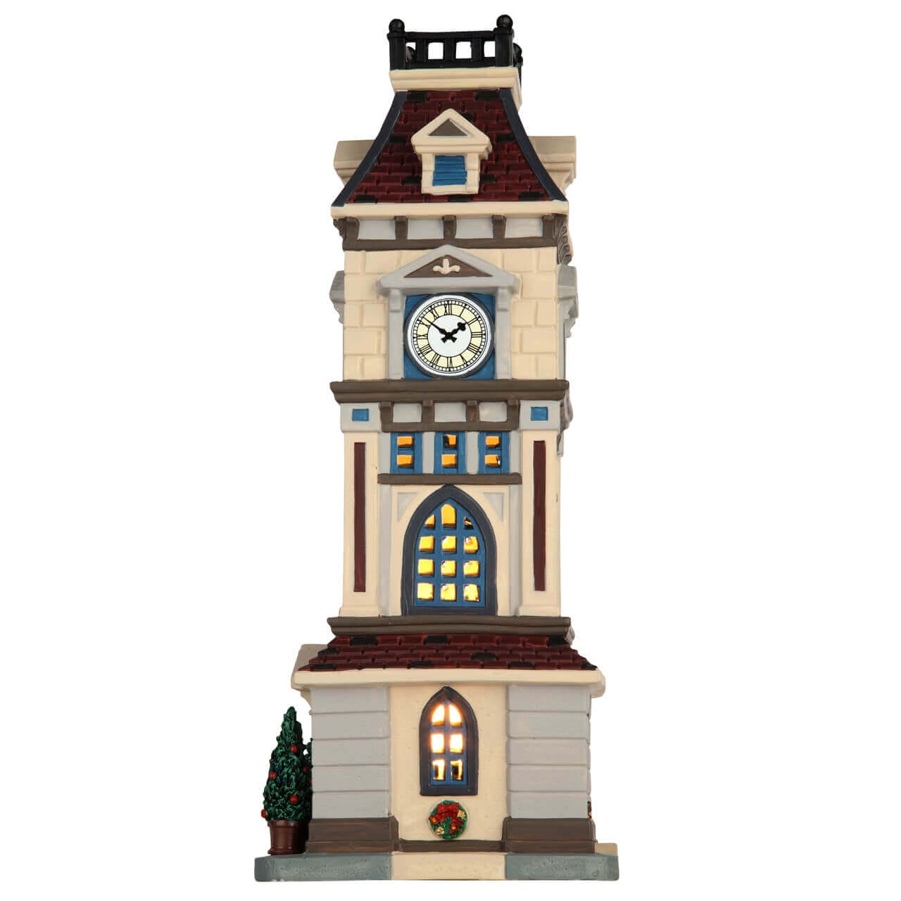 lemax-clock-tower-b-timent-miniature-tour-de-l-horloge-lumineuse image 3