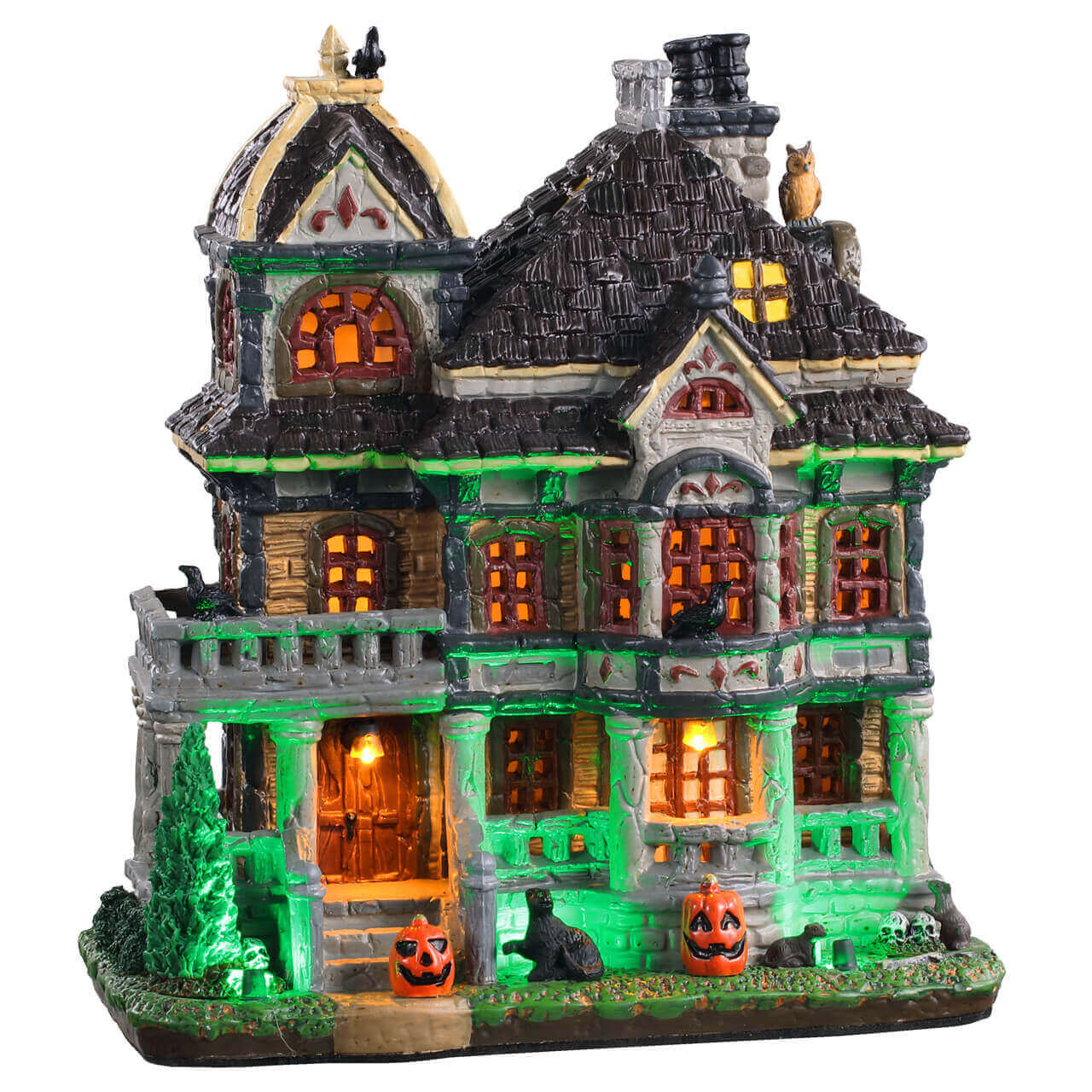 lemax-grimsbury-haunted-house-maison-hant-e-lumineuse image 2