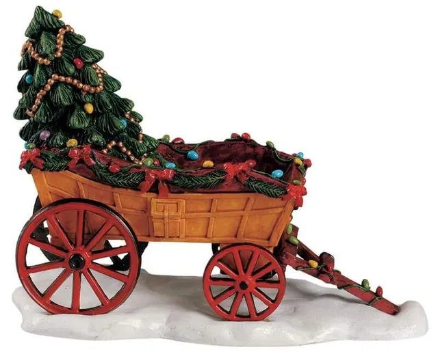 lemax-farm-wagon-accessoire-miniature-de-ferme image 1
