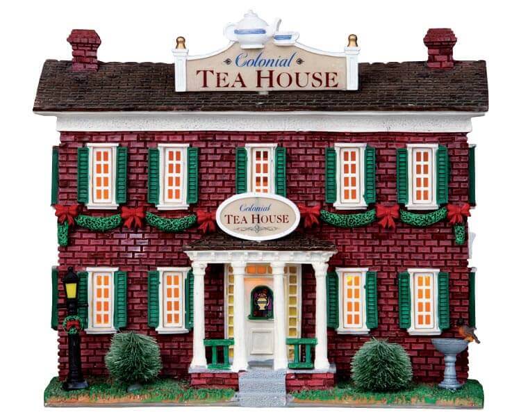 lemax-colonial-tea-house-maison-miniature-salon-de-th-lumineux image 1