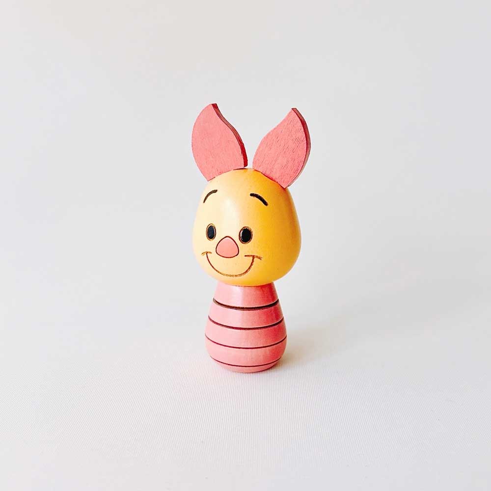 usaburo-kokeshi-winnie-l-ourson-porcinet-piglet-figurine-disney-90-mm image 3